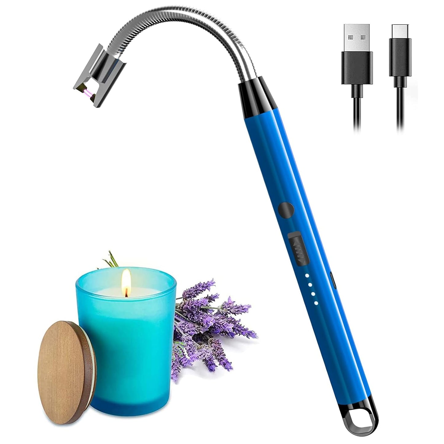 Flameless Arc Lighter with 360° Flexible Neck