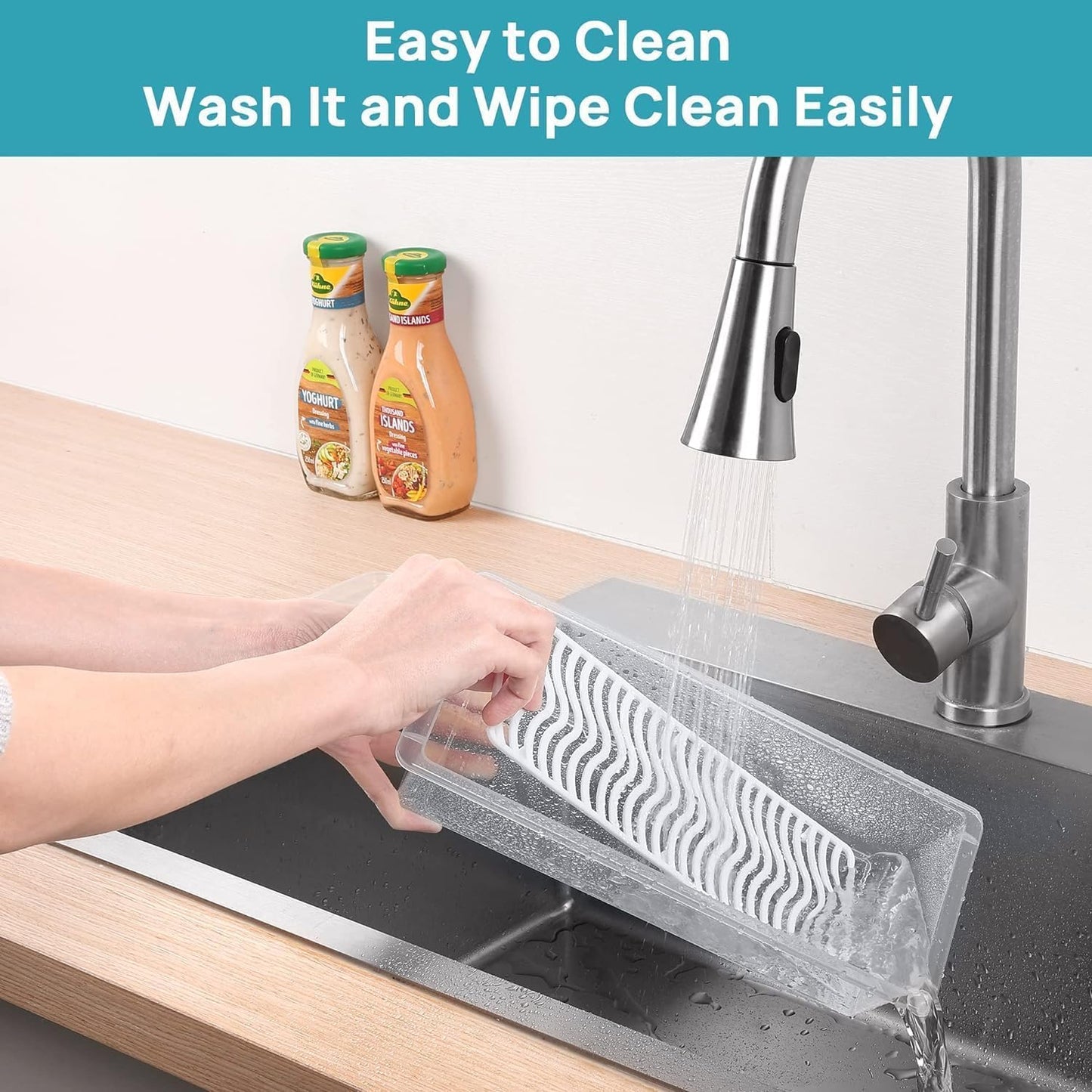 Fridge Organizer Box with Drain Plate