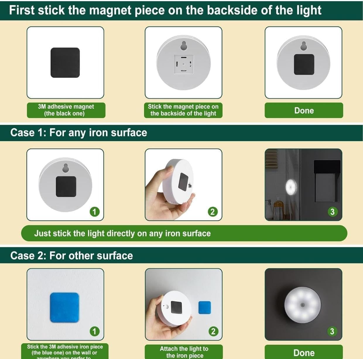 Smart Wireless Motion Sensor Light (Type-C Rechargeable)