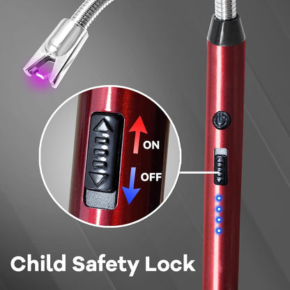 Flameless Arc Lighter with 360° Flexible Neck