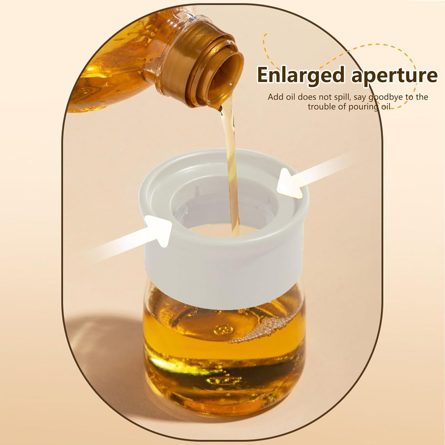 Premium Glass Oil & Vinegar Dispenser with Drip-Free Spout