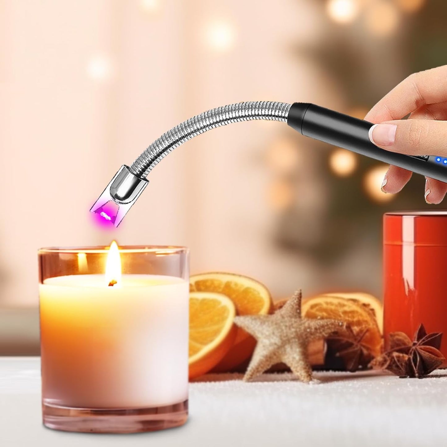 Flameless Arc Lighter with 360° Flexible Neck