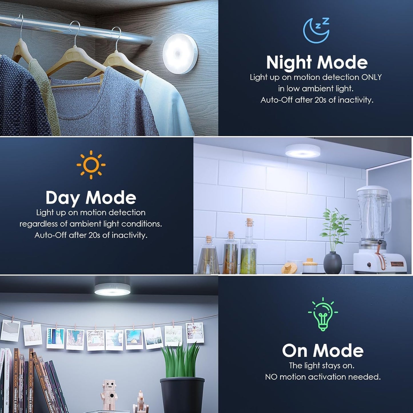 Smart Wireless Motion Sensor Light (Type-C Rechargeable)