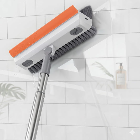 3-in-1 V-Shaped Scrub Brush & Floor Sweeper