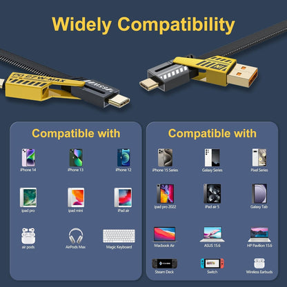 Premium Universal 4-in-1 Braided Fast Charging Cable
