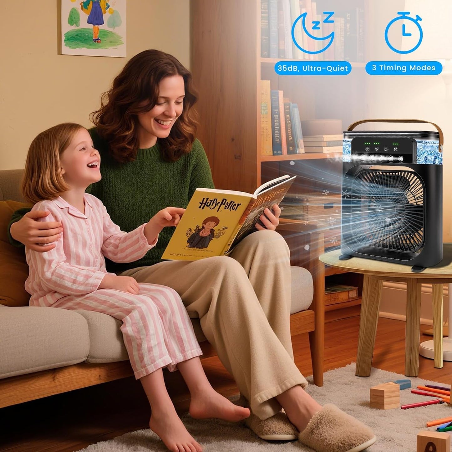 Portable Air Cooler & LED Humidifier