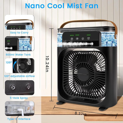 Portable Air Cooler & LED Humidifier
