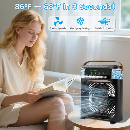 Portable Air Cooler & LED Humidifier