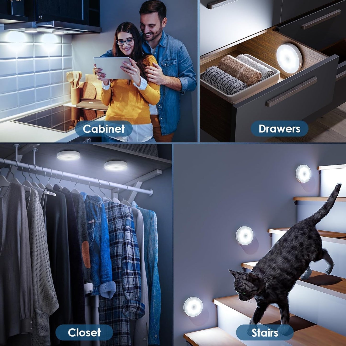 Smart Wireless Motion Sensor Light (Type-C Rechargeable)