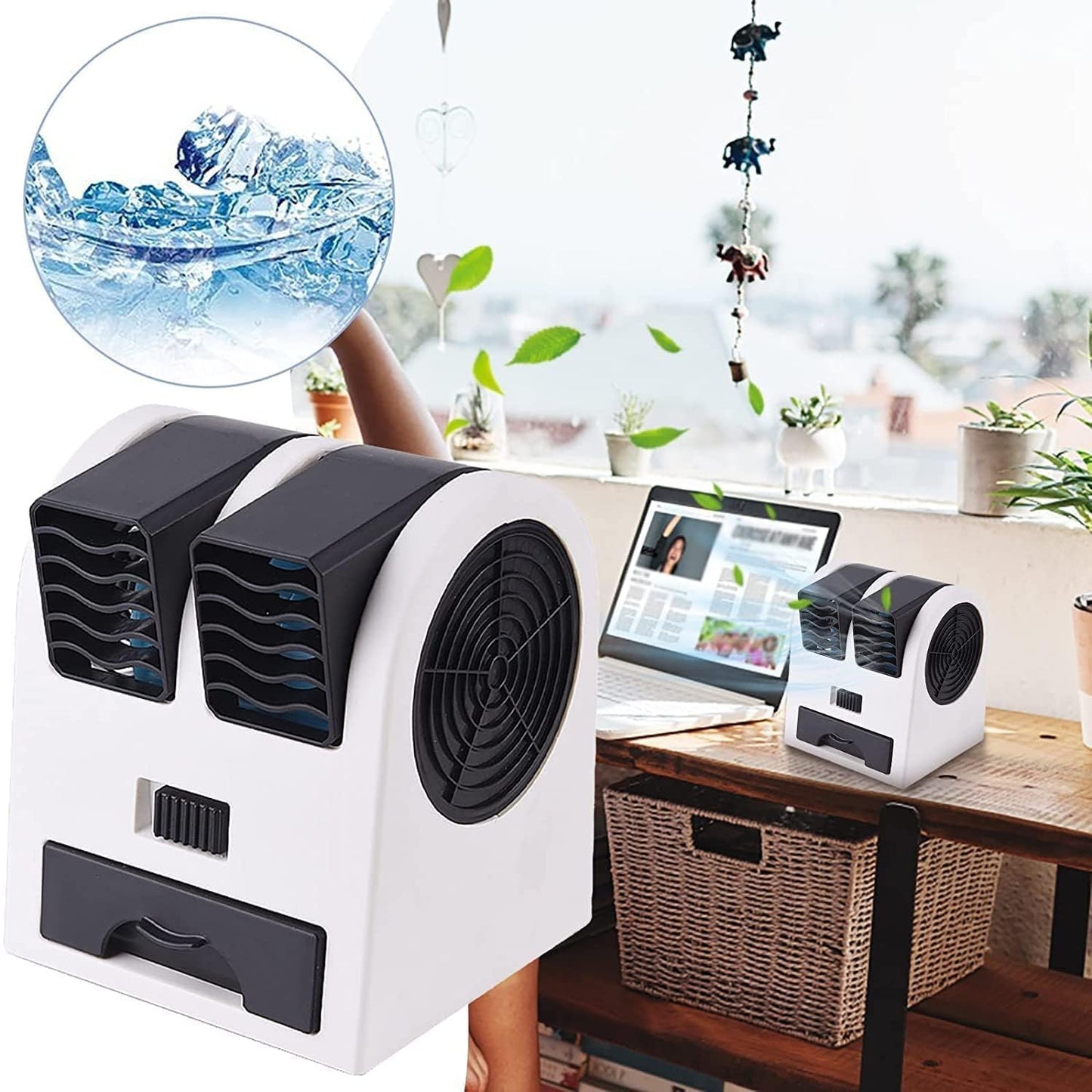 Premium Dual-Mist Desktop Air Cooler