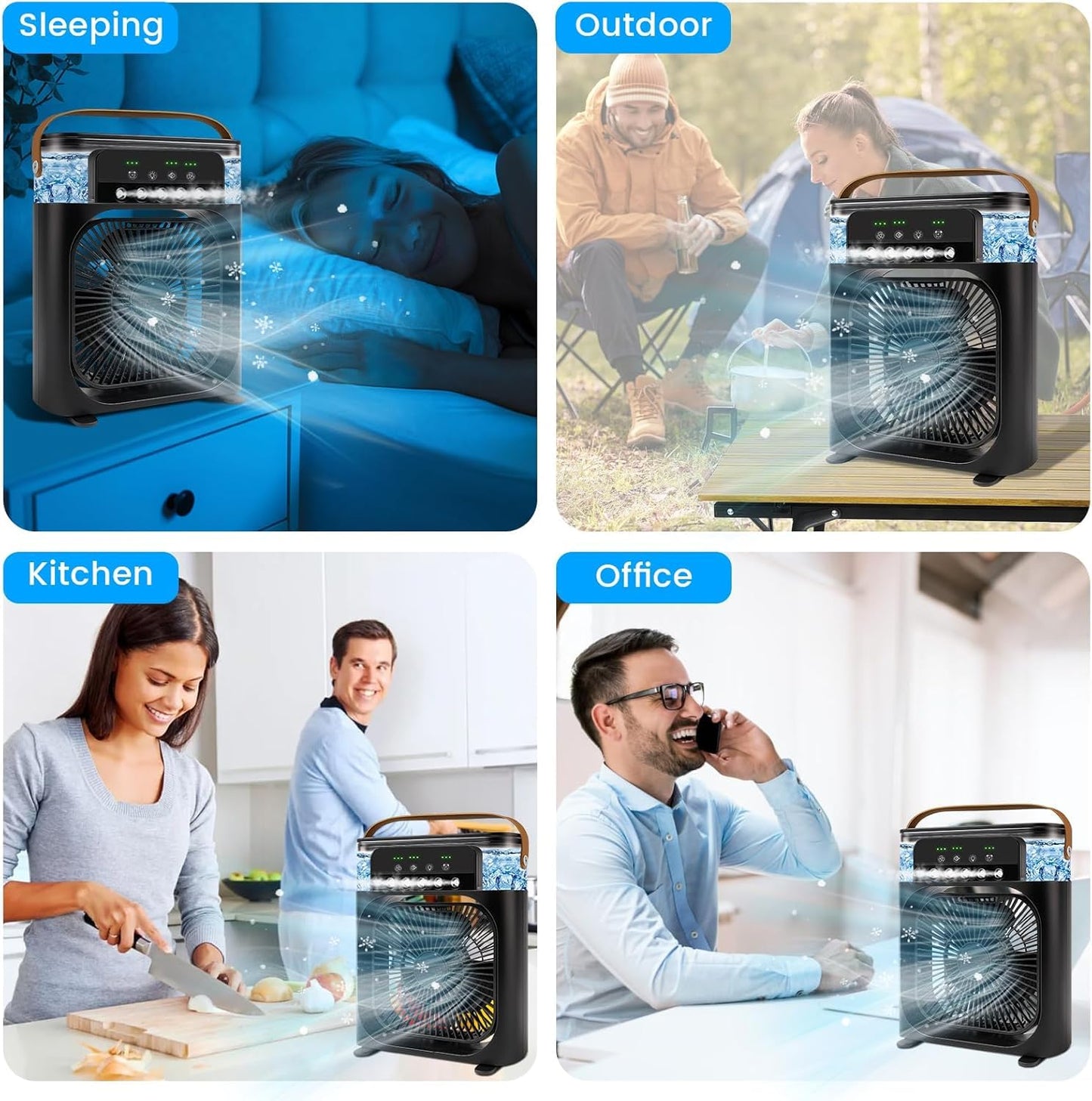 Portable Air Cooler & LED Humidifier