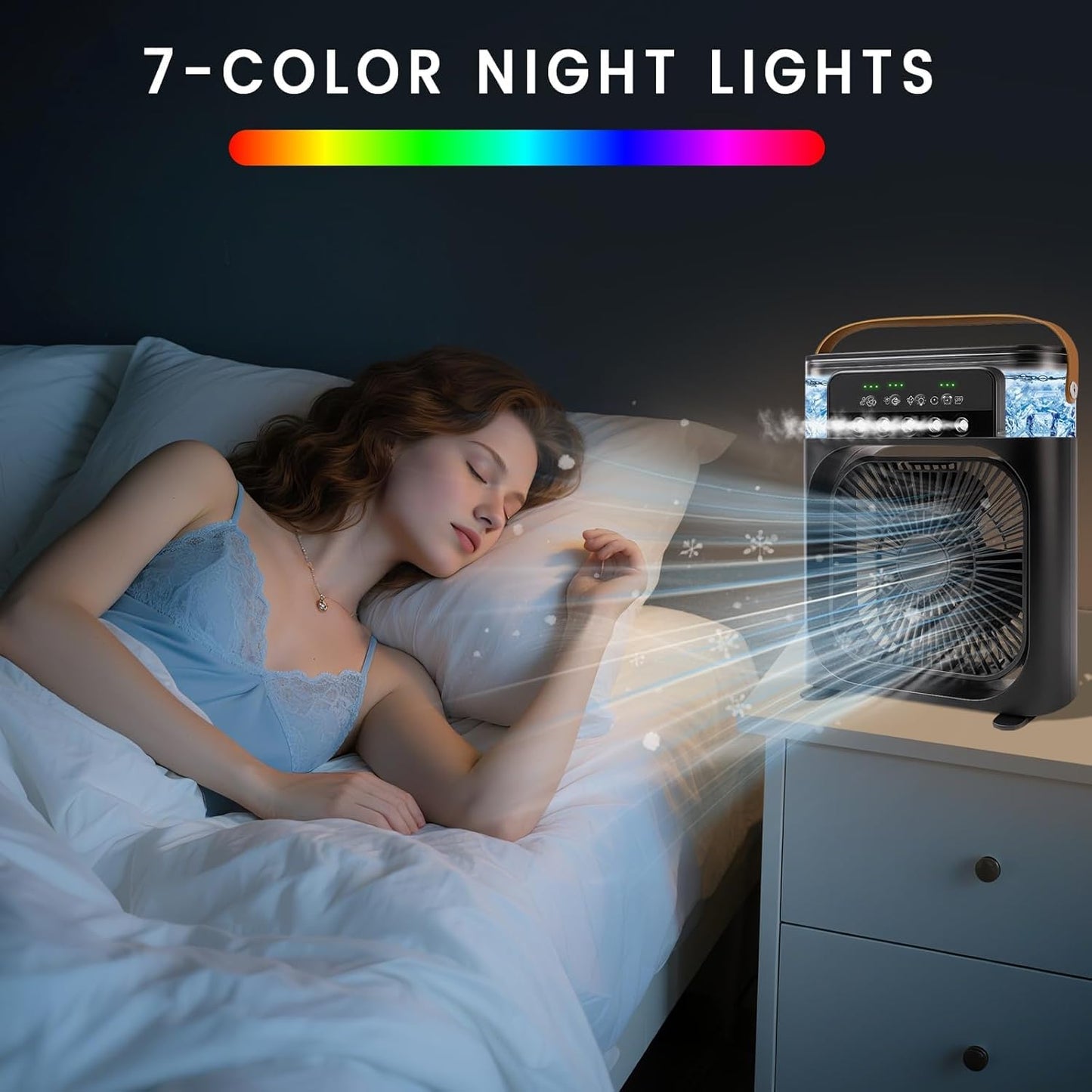 Portable Air Cooler & LED Humidifier