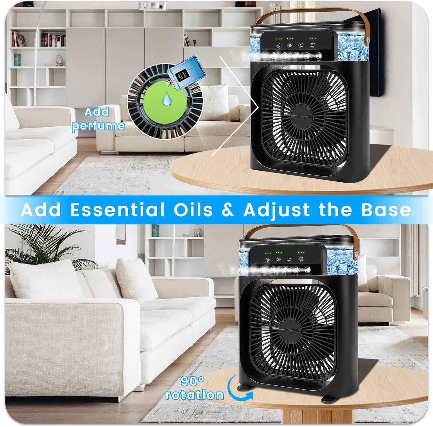 Portable Air Cooler & LED Humidifier