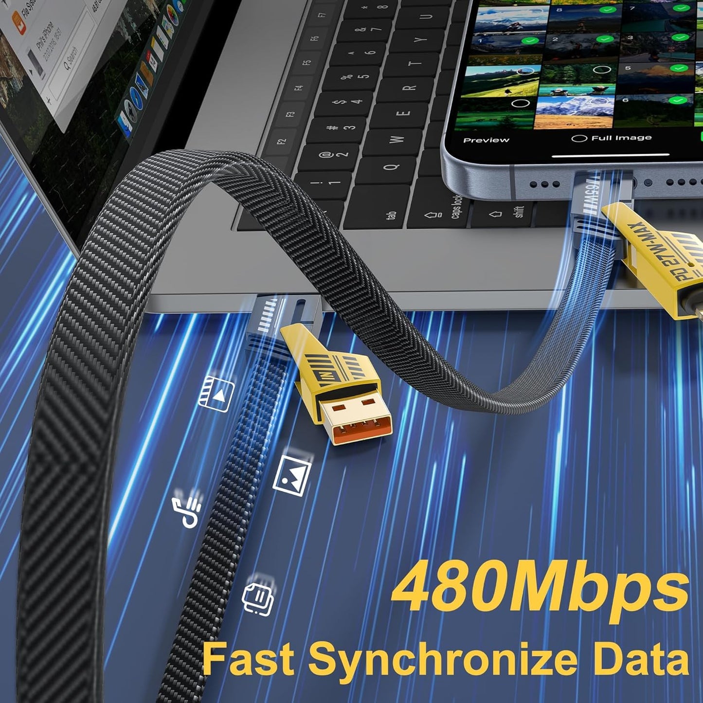 Premium Universal 4-in-1 Braided Fast Charging Cable