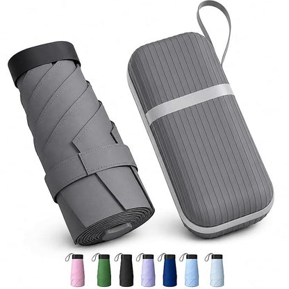 Mini Capsule Pocket Umbrella with Waterproof Case