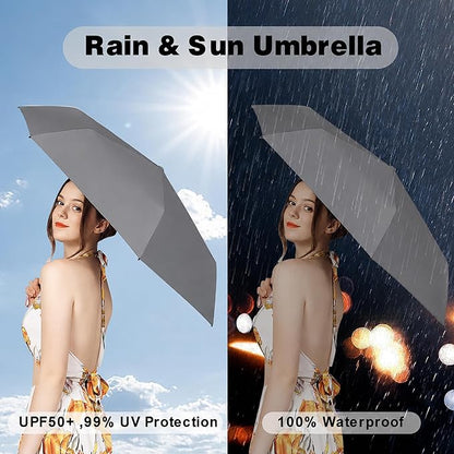 Mini Capsule Pocket Umbrella with Waterproof Case