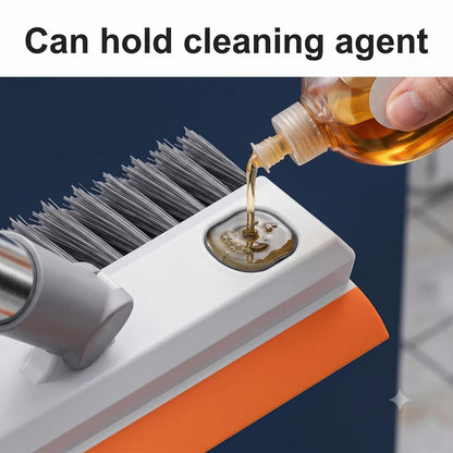 3-in-1 V-Shaped Scrub Brush & Floor Sweeper